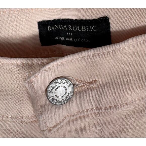 Banana Republic High rise wide leg crop jeans Size 29/8 - Picture 10 of 11